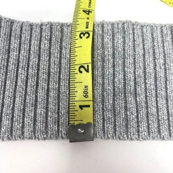 Grey Knit Headband Ear Warmer Winter Running Skiing Snow Play  B8 - Picture 4 of 4